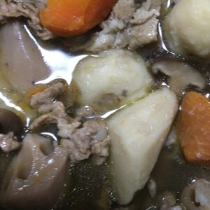 コクが増す！豚肉で筑前煮